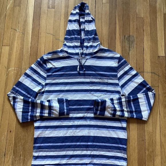 johnnie-O Other - Johnnie-O Men's Size Small Blue Striped Pullover Hoodie,100% Cotton,MINT,10/10